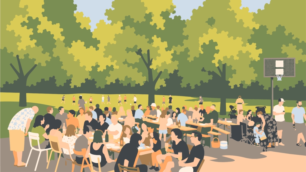 Nachbarschaftsfest im Olympiadorf